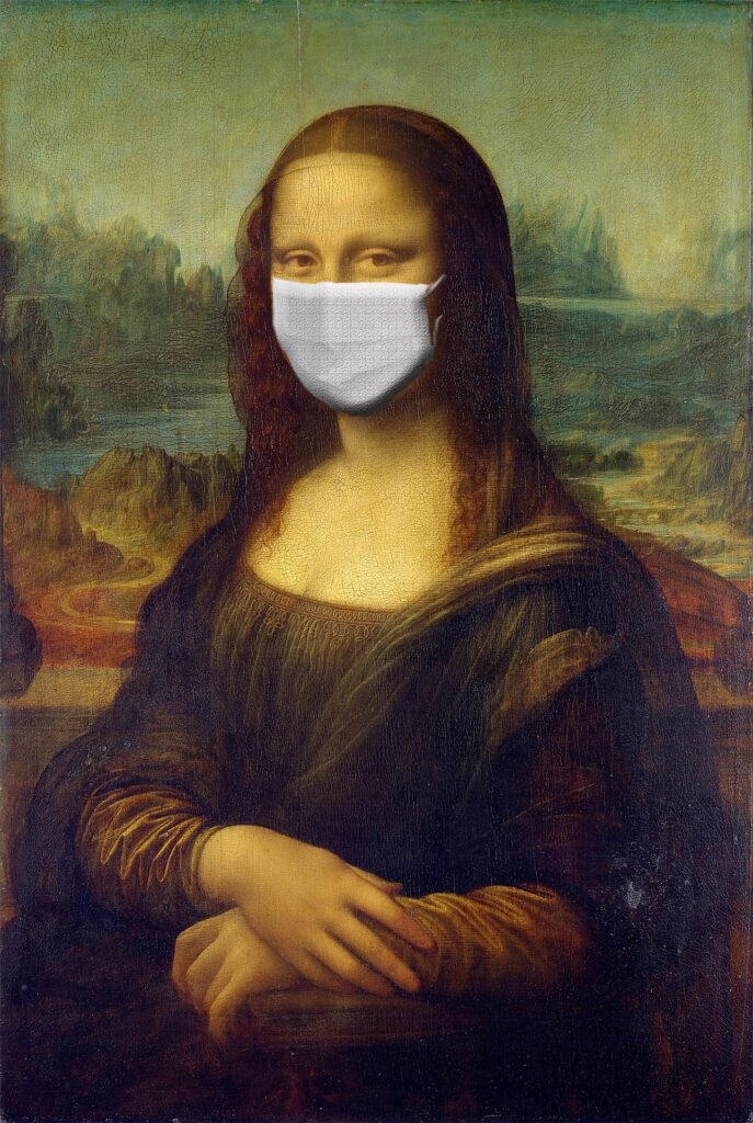 Mona Lisa with Covid