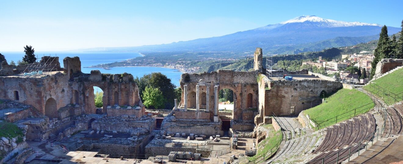 Greek Roman Theater Taormina Sicily